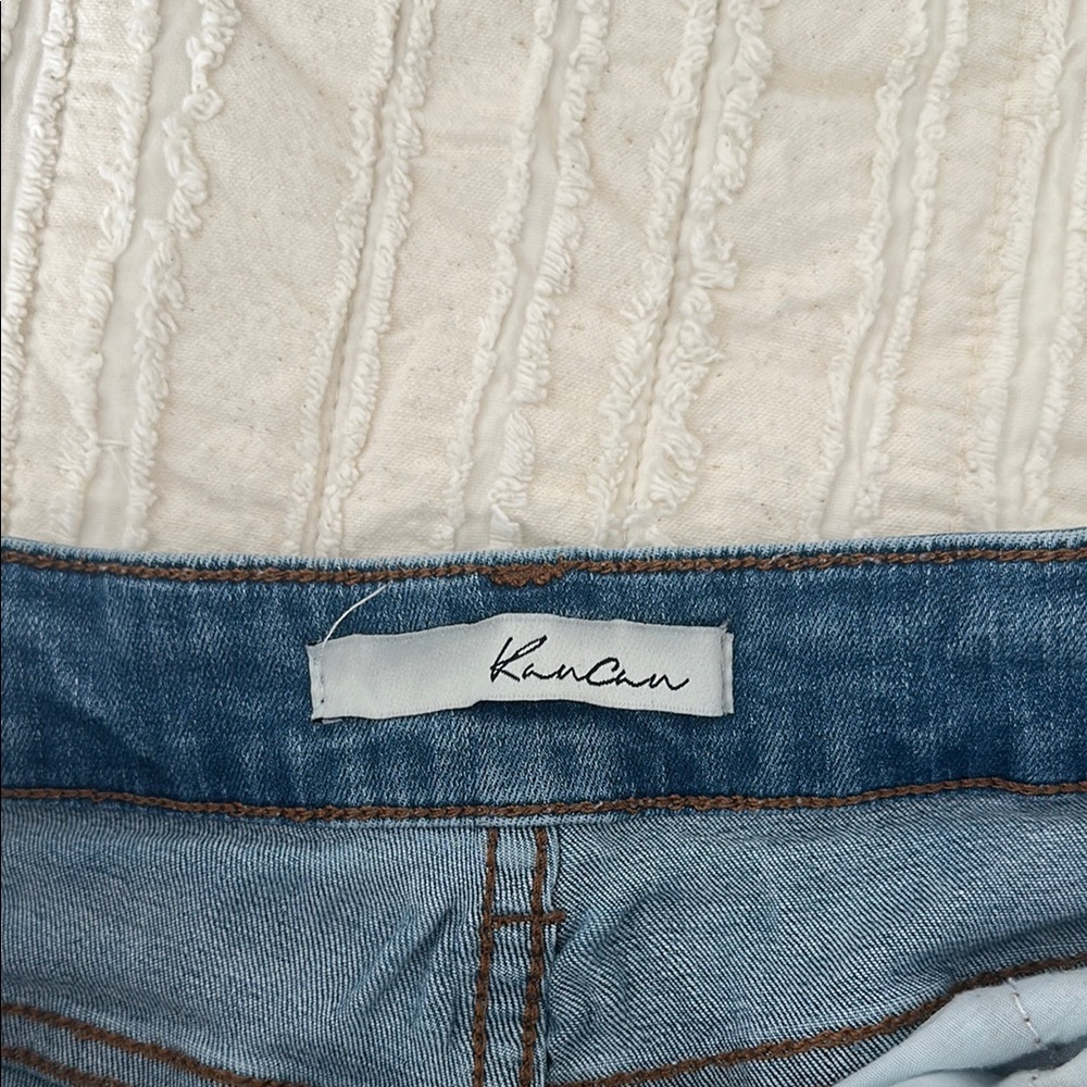 Denim Distressed Women Jean Shorts - Picture 3 of 4